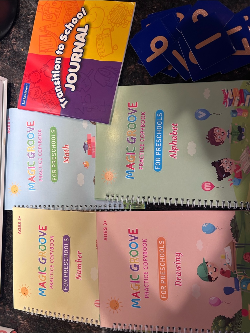 Magic groove Practice Copybook Set for Preschools - Multicolor